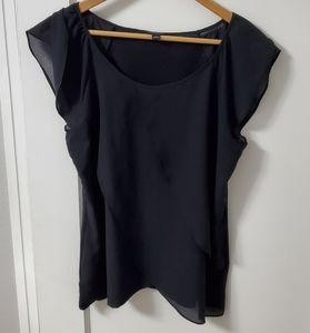 Loft Black Blouse